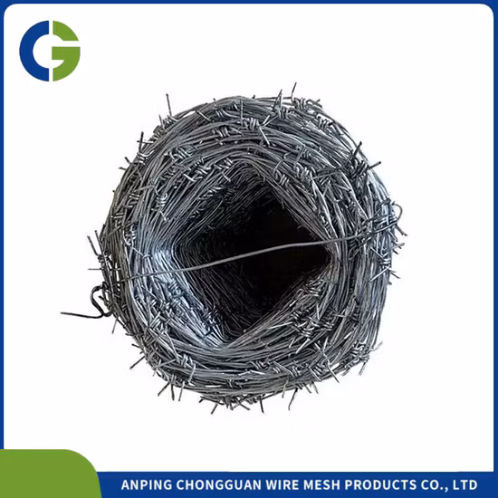 Customized Specification 25kg Hot-Dipped Galvanized Bwg16 - 1/2 4 Point Barbed Wire Per Roll PVC Coated Barbed Wire
